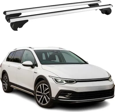 Produktbild von Dachträger Grundtäger für VW Golf Variant 2020-2025 75kg Aluminium Silber 2 tlg
