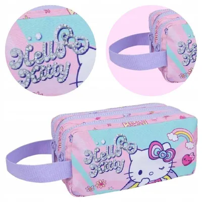 Produktbild von Großes Schul-Federmäppchen mit drei Fächern, COOLPACK HELLO KITTY, geräumig