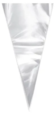 50 Kegeltüten transparent 27×8 cm für Desserts und Snacks