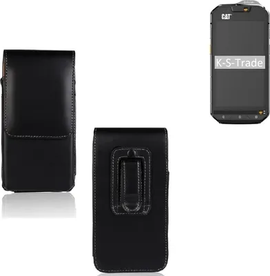 Produktbild von K-S-Trade Gürteltasche kompatibel mit Cat S60  Schutz-Hülle Handy-Hülle mit Magnetverschluss  Holster in schwarz