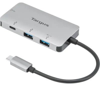 Produktbild von Targus - Hub - 2 x USB 3.2 Gen 1 + 1 x USB-C 3.2 Gen 1 + 1 x USB-C 3.2 Gen 1 (Spannungsversorgung) - Desktop