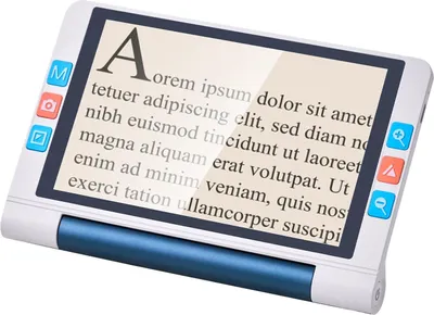 Zdjęcie produktu dla Przenośna lupa cyfrowa, elektroniczna lupa wideo z ekranem dotykowym o przekątnej 203 mm dla osób niedowidzących, 2X - 20X elektroniczna pomoc do czytania z obiektywem HD 13 MP z autofokusem, 26 trybów kolorów, wyjście HDMI i pamięć 16 GB