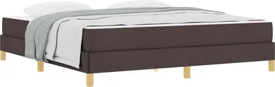 Obrázok produktu pre vidaXL Box spring posteľ s matracom tmavohnedá 180 x 200 cm látka