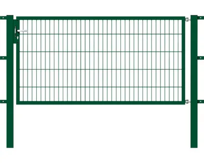 Immagine prodotto di Alberts 647674 Cancello singolo Flexo con accessori, verde, larghezza 200 cm, altezza 100 cm
