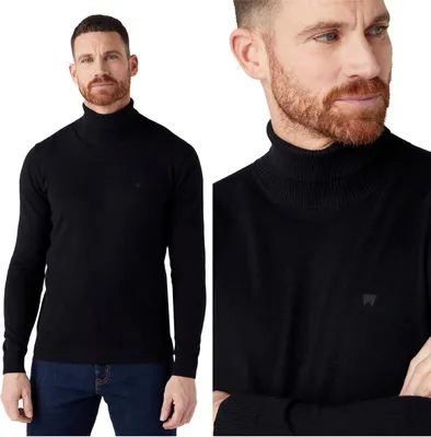 Immagine prodotto di Wrangler Maglia a collo alto da uomo nero W8D42P100