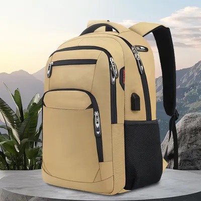 Produktbild von STILVORA Laptoprucksack Wanderrucksack USB-Ladeanschluss,Reisetasche mit Diebstahlsicheres Fach & Wasserdicht und atmungsaktiv