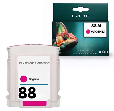 Image de Cartouches d'encre compatibles pour l'imprimante HP 88 C9392AE Magenta, compatibles avec les modèles OfficeJet K550, K5400 Pro, K550DTN, K8600 et L7400, Image générée par une IA