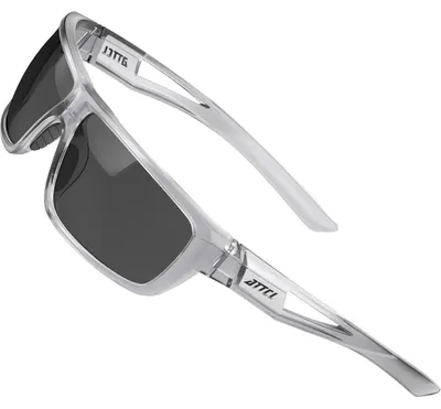 Produktbild von Herren Polarisierte Sportsonnenbrille UV-Schutz TR90 Schwarz/Schwarz