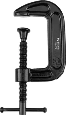 Obrázok produktu pre NEO TOOLS Profesionálna skrutková svorka typu C (G) - Robustná G-svorka z liatiny, s vretenovým mechanizmom