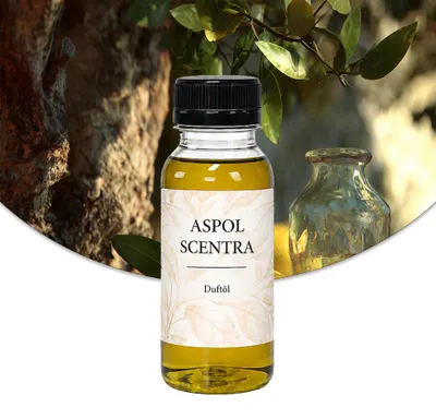 Produktbild von Aspol Scentra Bergamotte und Zeder UFIGREEN Duftöl für Kerzen und Diffusoren 100 ml, KI-generiertes Bild