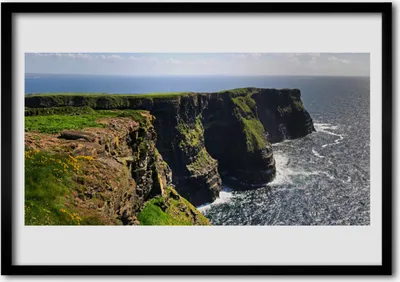 Produktbild von Bild 70x50 MDF-Rahmen Wandkunst Sea Rock Landschaft