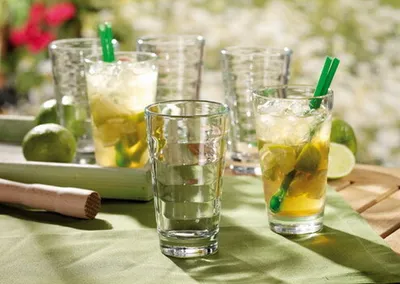Produktbild von 6x LEONARDO Becher WAVE Inhalt 0,25 l Glas, kleines Glas
