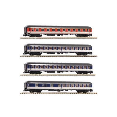 Produktbild von Fleischmann 881908 Spur N 4-tlg. Set: UIC-Wagen Popfarben
