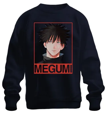 Obrázok produktu pre Megumi Fushiguro Jujutsu Kaisen anime fanúšik darček ponurý otaku uni mikina pulóver, Navy, M