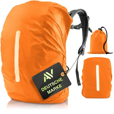 Produktbild von Regenhülle für Rucksack, wasserdicht, 10-70 Liter, mit reflektierenden Streifen, für den Außeneinsatz