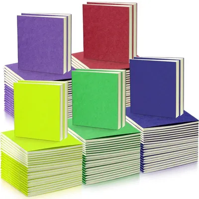 Obrázek produktu pro Omgoods – Blůčky do zápisníku, 50 kusů – Kraftový papír – Prázdné zápisníky – Skicáky – Pro poznámky – 10,4 x 10,6 cm – Blůčky
