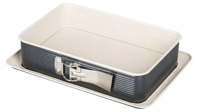 Obrázok produktu pre Zenker 7821, Rozkladacia forma na tortu, Obdĺžnikový, Plochý povrch, 230 °C, Béžová, Čierna, Nemecko