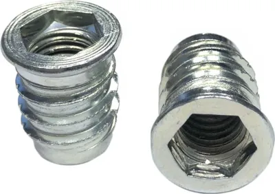 Produktbild von Einschraubmuttern mit Abdeckrand M6 10x13 mm - 50 St. Eindrehmuttern galv. verz.