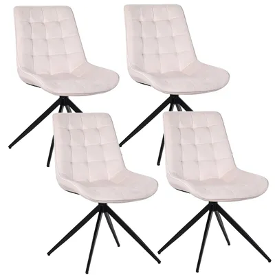Image de HOMAVO Chaises de salle à manger (lot de 4) | Chaise de salle à manger, chaise de bureau, tabouret, chaise de bureau