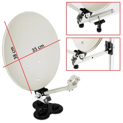Produktbild von PremiumX Camping SAT Anlage Single LNB 10m Kabel Receiver Koffer Stativ