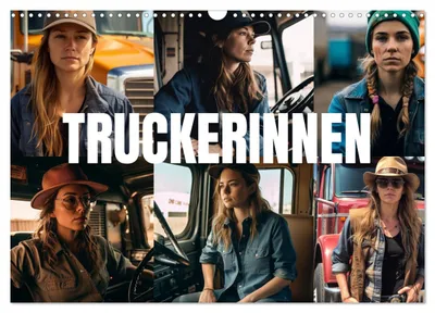 Produktbild von Truckerinnen (Wandkalender 2027 DIN A3 quer), CALVENDO Monatskalender