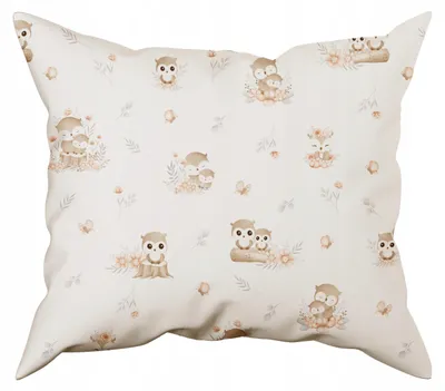 Produktbild von Nyks Kinder-Kissenbezug 40x80 cm 100% Baumwolle Eulen
