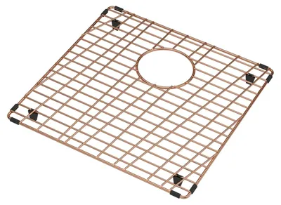 Bodenrost kupferfarben 391x401mm PVD für Spülbecken