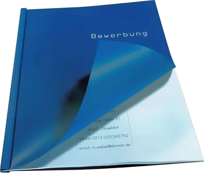 Produktbild von Durable Bewerbungsset EASY 5 Klemmschi und 10 Einbanddeckel mit Druck