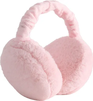 Produktbild von Damen Ohrenschützer Plüsch Flauschige Ohrenwärmer Winter Warme ohrabdeckungen Faltbare Earmuffs,Farbe: Hell-Rosa