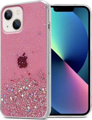 Obrázok produktu pre Cadorabo Puzdro pre Apple iPhone 14 PLUS Ochranné puzdro v ružovej farbe Kryt mobilného telefónu TPU puzdro Glitter Cover Case Glitter