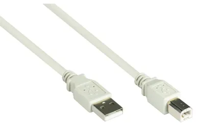 Productafbeelding van Good Connections USB 2.0 naar USB-B, 5 meter, grijs