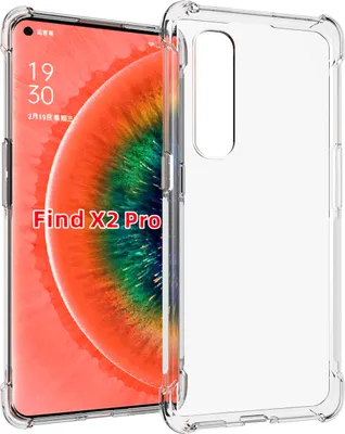 Produktbild von OPPO Find X2 Pro Hülle, LaimTop Crystal Transparent Weich TPU Bumper Stoßfest Fallschutz Schutzhülle für OPPO Find X2 Pro