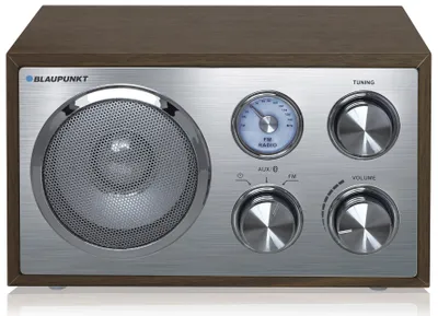 Zdjęcie produktu dla Blaupunkt RXN 180, Przenośny, Analogowy, FM, UKW, 3 W, Srebrny, Drewno