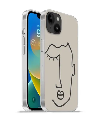 Produktbild von MuchoWow® Handyhülle Schutzhülle Hülle für Apple iPhone 14 Plus - Soft case Auge - Abstrakt - Strichzeichnung Silikon Softcase Handy Hülle - Abbildung