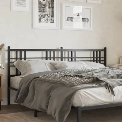 Produktbild von Design Kopfteil Metall Schwarz 200 cm, Kopfteile 2024 Neu