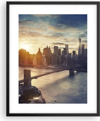 Produktbild von Gerahmtes Poster - Schwarzer Rahmen - New York Stadt - 40x50 cm - Wand Bild - Wanddeko - Wandbilder - Kunstposter - Wandposter - Bilderrahmen - Bilder - Kunstdruck - Wandbild - P2BPA40x50-3733