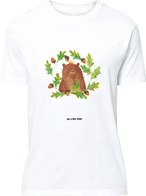 Produktbild von Mr. & Mrs. Panda Tshirt Bär König - Weiß - Geschenk, T-Shirt, Oversize, Daddy, Großes, Papa, Vater, Shirt, Teddy, Vatertag