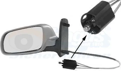 Produktbild von VAN WEZEL 5878813 Außenspiegel Seitenspiegel Links für VW SHARAN (7M8, 7M9, 7M6) Asphärisch Grundiert
