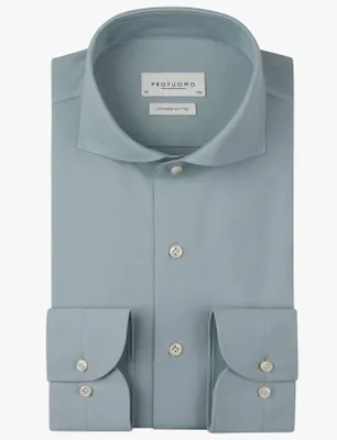 Produktbild von Slim fit Hemd Profuomo Japanese knitted blau