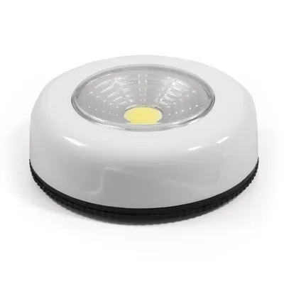 Produktbild von LED Klebeleuchte Universalleuchte McShine "LK1-COB", mit Klebefolie, Ø70x22mm, silber