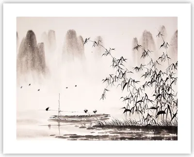Produktbild von Poster - Poster ohne Rahmen - Bambus schwarz China - 50x40 cm - Wand Bild - Wanddeko - Wandbilder - Kunstposter - Wandposter - Bilder - Kunstdruck - Wanddekoration - Wandbild - P2XAA50x40-3116