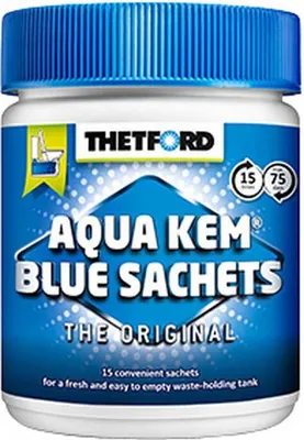 Produktbild von Aqua Kem Blue Sachets Toilettenzusatz 15 Beutel
