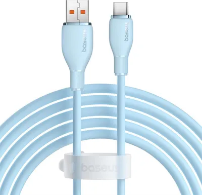 Zdjęcie produktu dla Kabel Baseus Pudding 100W Usb-A - Usb-C 2M - Niebieski