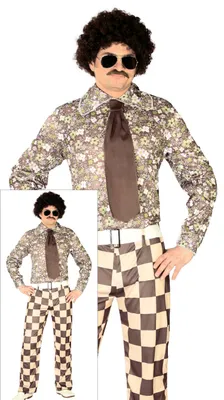 Produktbild von King of Disco Kostüm Funky Retro 70er 80er Jahre, M