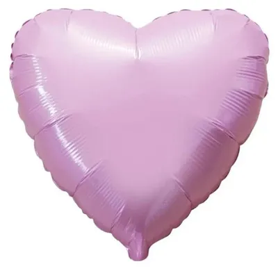 Image de Ballon en aluminium en forme de cœur, rose, 45 cm - Flexmetal