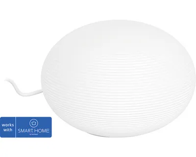 Obrázek produktu pro Philips Hue White and Color ambiance Stolní svítidlo Flourish, Chytrá stolní lampa, Bluetooth/Zigbee, Bílá, LED, Sklo, E27