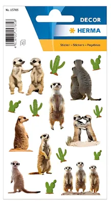 Image de HERMA  15785 HERMA Sticker DECOR Erdmännchen, Papier