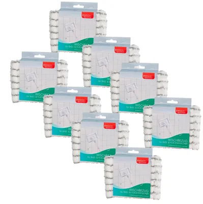Obrázek produktu pro Novaliv 8x náhradní potah z mikrovlákna, potah na čistič dlaždic, mop na koupelnové stěny, mop na koupelnu, čistič dlaždic, mop do koupelny
