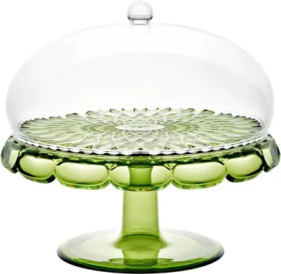 Image de Plateau à gâteaux Guzzini avec pied et cloche Vanity, 131901SAC13