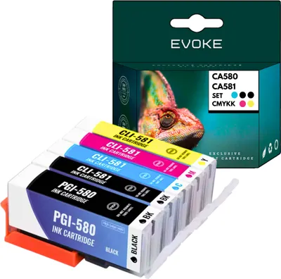 Image de Cartouches pour Canon PGI 580 CLI 581 PGI580 CLI581 ️️ TS6250 TS6350 TS6351 TS8100 ️